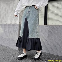 PP HOME大眼睛【山本風女裝】半身裙 240383暗黑風不規則高腰半身裙夏新款山本風酷颯拼接網紗A字裙潮 歷史價格詳細信息