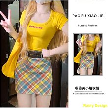 短袖套裝 短袖t恤 半身裙 夏季套裝 套裝裙 裙子套裝 大碼胖妹妹顯瘦氣質半身裙套裝女夏222新款洋氣時-時尚男裝 歷史價格詳細信息