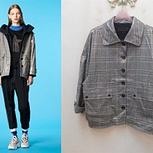 ※funnyy_lee※ mia mia 2019秋冬 全新 桔藍色 格紋外套 S 歷史價格詳細信息