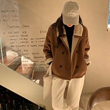 羊羔毛拼接外套女2022秋冬款小香風學生韓系寬松加厚撞色立領外套-雙喜生活館 歷史價格詳細信息