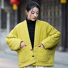 復古盤扣棉衣外套女秋冬2020短款休閒立領夾棉棉麻棉服長袖 歷史價格詳細信息