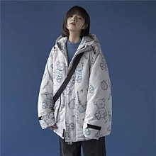 韓版工裝潮牌外套 秋鼕擋風外套 風衣外套 ge美式複古紫色衝鋒衣外套女小個子春秋季新 歷史價格詳細信息