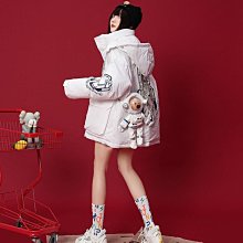新款年新款冬季設計感小眾羽絨棉服女冬棉襖外套加厚寬鬆白色棉衣 歷史價格詳細信息