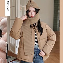 韓版連帽羽絨服女秋冬2022新款復古休閑寬松短款輕薄白鴨絨外套潮-時尚女裝 歷史價格詳細信息