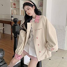 外套 棒球外套棒球服 百搭洋氣上衣 品質小個子 休閒外套 春秋早穿新款女短版 夾克外套棒球服潮子母扣開衫 歷史價格詳細信息