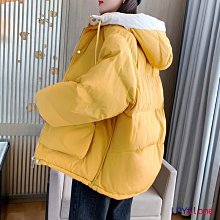洋氣加厚棉襖連帽外套連帽棉服【55折】 新款時尚印花羽絨棉服女短版小個子連帽寬鬆冬季保暖外套潮 歷史價格詳細信息