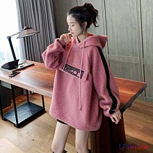 仿羊羔絨衛衣女加絨加厚新款季寬鬆韓版拉鏈開衫絨外套潮流行女裝女性服飾衣服上衣休閒服-餘登米女裝 歷史價格詳細信息