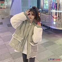 冬季羊羔絨棉服男港風寬松仿兔毛茸茸加厚棉衣外套ins潮紮染棉襖防風鋪棉外套 棉外套男生 羽絨棉外套 連帽棉外套-港仔男裝 歷史價格詳細信息