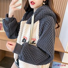 秋冬新款羊羔絨外套女寬松慵懶風刺繡拉鏈百搭可愛學生閨蜜裝外套 歷史價格詳細信息