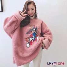 加絨加厚羊羔絨外套女冬季新款韓版學生可愛寬松刺繡開衫立領衛衣 歷史價格詳細信息