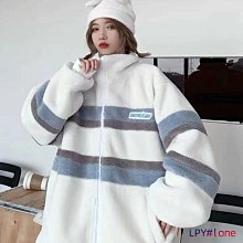 仿羊羔絨衛衣女加絨加厚新款季寬鬆韓版拉鏈開衫絨外套潮流行女裝女性服飾衣服上衣休閒服-餘登米女裝 歷史價格詳細信息