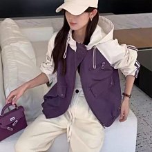 松潮牌撞色秋季短款夾克vintage棒球服 女生外套 薄外套 休閒外套 歷史價格詳細信息