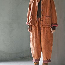 燕燕~復古雙層印花加厚 夾棉長外套. ab2146801 歷史價格詳細信息