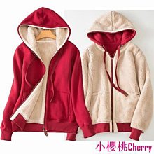 加絨加厚仿羊羔毛連帽衛衣女慵懶風韓版寬松秋冬季年新款外套 歷史價格詳細信息