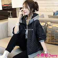 拼接格子連帽外套女 中長款 加厚保暖羽絨棉服 少女感 時尚減齡羽絨大衣 韓版寬鬆顯瘦鋪棉外套 大尺碼防寒冬季棉襖 冬季大 歷史價格詳細信息