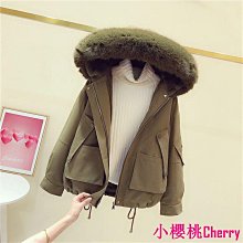 小櫻桃Cherry棉服女年新款時尚韓版假兩件外套連帽麵包服女羽絨棉襖棉衣潮 歷史價格詳細信息