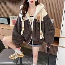 小個子刷毛加厚外套女春秋2024新款韓版百搭休閒短版寬鬆風衣女潮-May美舍 歷史價格詳細信息