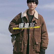 棉服@港仔文藝男 日系棒球領短款棉服男冬季復古保暖男生工裝夾克棉衣 歷史價格詳細信息