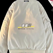 【飛行員夾克棉服男 外套男】秋冬季飛行員夾克男潮牌寬鬆工裝外套韓版刺繡棒球服加厚棉衣棉服 歷史價格詳細信息