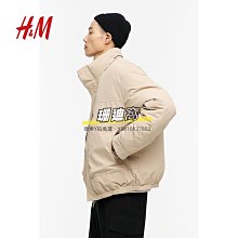棉服HM官網旗艦店冬季新款潮牌面包服男寬松羽絨棉服美式休閑棉衣外套 歷史價格詳細信息