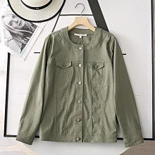 ＝86號店=預購西班牙品牌 透氣舒適重水洗100%純棉 工裝立體口袋 收腰束緊 男立領多口袋工裝外套 卡其/軍綠如圖2色 歷史價格詳細信息