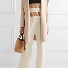 Max Mara 80%羊駝毛+小羊毛+狐狸毛+水貂毛 莫蘭迪淺奶茶色繫帶大衣 歷史價格詳細信息