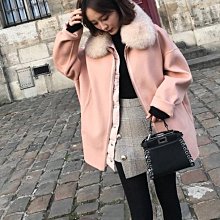 羽絨外套長大衣女外套長羽絨夾克蝴蝶結綁帶毛絨毛奢華狐狸毛-黑/粉/白S-2XL【AAA3408】 歷史價格詳細信息