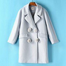 專櫃特賣  高充絨量～225克白鴨絨 寬鬆長版羽絨服（白色L） 歷史價格詳細信息