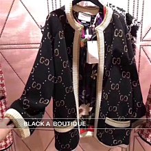 【BLACK A】GUCCI 23FW新款 雙面穿GG馬海毛羊毛混紡開襟外套 深灰x乳白色 價格私訊 歷史價格詳細信息