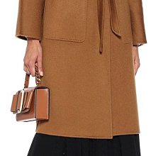Max Mara 80%羊駝毛+小羊毛+狐狸毛+水貂毛 莫蘭迪淺奶茶色繫帶大衣 歷史價格詳細信息