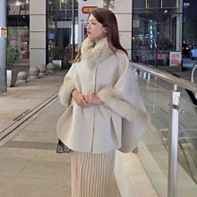 雙面羊絨大衣女米白色長袖高端中長款過膝純色韓版羊毛呢秋冬外套 歷史價格詳細信息