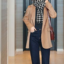 ＊有間衣飾＊2020秋季新品 別緻金棕駝色修身羊毛外套 歷史價格詳細信息