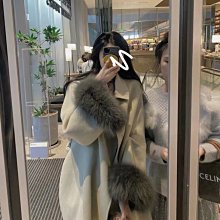 [ ohya梨花 ] =韓國帶回=秋冬新款名媛質感穿搭全麂皮翻领收腰長大衣風衣外套 歷史價格詳細信息