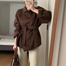 雙面羊絨大衣女短款毛衣領氣質小香風百搭高級感小個子毛呢外套厚 歷史價格詳細信息