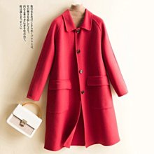 羊毛 大衣 毛呢 外套-中長款娃娃領雙面羊絨女外套3色74bi2[獨家進口][米蘭精品] 歷史價格詳細信息
