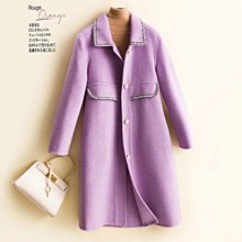 羊毛 大衣 毛呢 外套-水波紋雙面羊絨過膝女外套8色74bi20[獨家進口][米蘭精品] 歷史價格詳細信息