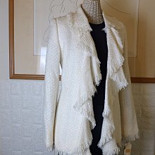 羅拉快跑 全新法國製設計師Balenciaga巴黎世家霸氣桃紅高訂手工開扣處女羊毛廓型大衣 歷史價格詳細信息