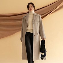 Bellee 正韓  品牌品質  82%羊毛小香風時尚線條金扣混羊毛毛呢外套  (2色)【1028-6】 歷史價格詳細信息