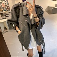 正韓～雲朵。寬鬆大翻領羊毛外套 歷史價格詳細信息