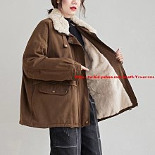 下殺 2022大碼寬松文藝長袖羊羔絨毛領純色加絨加厚百搭休閑保暖棉衣 價格比較,價格查詢,歷史價格詳細信息