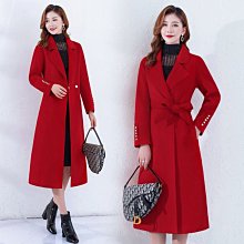 現貨 現貨 長版 防風外套 女 羊毛大衣女中長款寬鬆高級雙面絨毛呢外套KXQJ-可開發票 歷史價格詳細信息