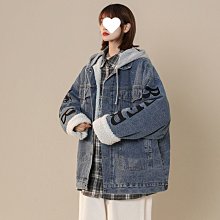 冬季下殺外套 牛仔外套 外套男 拼接牛仔外套 牛仔外套男 連帽牛仔外套 連帽假兩件式MC-時尚男裝 歷史價格詳細信息