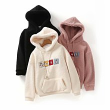 加絨加厚仿羊羔毛連帽衛衣女慵懶風韓版寬松秋冬季年新款外套 歷史價格詳細信息