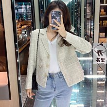 chic小西裝外套女寬鬆韓版2022新款港風復古格子西裝韓國ins正品 促銷 歷史價格詳細信息