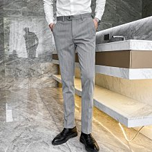 熱銷 西裝褲長褲男裝新款小直筒中腰休閑褲男褲松緊腰男士九分褲長褲9119 可開發票 歷史價格詳細信息