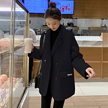 熱銷 羊毛大衣 新款牛角扣雙面羊絨大衣女式寬松韓版學院減齡顯瘦羊毛外套女 可開發票 歷史價格詳細信息