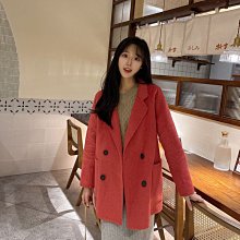 熱銷 羊毛大衣 新款牛角扣雙面羊絨大衣女式寬松韓版學院減齡顯瘦羊毛外套女 可開發票 歷史價格詳細信息