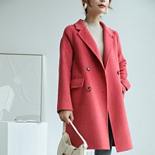 熱銷 羊毛大衣 新款牛角扣雙面羊絨大衣女式寬松韓版學院減齡顯瘦羊毛外套女 可開發票 歷史價格詳細信息