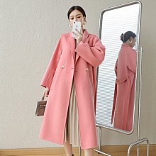 熱銷 羊毛大衣 新款牛角扣雙面羊絨大衣女式寬松韓版學院減齡顯瘦羊毛外套女 可開發票 歷史價格詳細信息