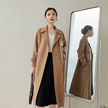 熱銷 羊毛大衣 新款雙面羊絨大衣女中長款過膝西裝 可開發票 歷史價格詳細信息